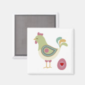 Hübsche Hühner und Eier Magnet (Vorderseite/Rückseite)