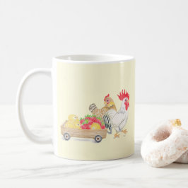Hübsche Hühnerfamilie Tasse