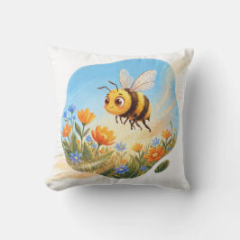 Hübsche Hummel-Blumengarten-Kinderzimmer-Wurfkisse Kissen