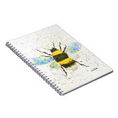 Hübsche Hummel Wasserfarben chic Notizblock (Rechte Seite)