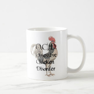 Hübsche, humorvolle OCD-Zwangsstörung bei Hühnern Kaffeetasse
