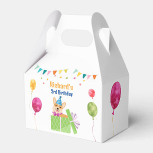 Hübsche Hunde-Welpen Themen-Kindergeburtstagsfeier Geschenkschachtel