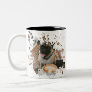 Hübsche Hundehalterung Zweifarbige Tasse