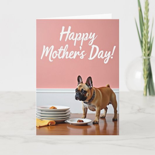 Hübsche Hundemutter-Tag-Geschenkkarte Karte (Vorderseite)