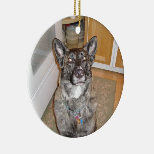 Hübsche Hundeverzierung Keramikornament (Rechts)