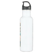 Hübsche Hütte Whimsical Village Personalisiert Edelstahlflasche (Rückseite)