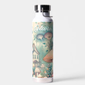 Hübsche Hütte Whimsical Village Personalisiert Trinkflasche (Links)