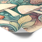 Hübsche Hütte Whimsical Village Poster (Ecke)