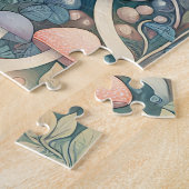 Hübsche Hütte Whimsical Village Puzzle (Seite)