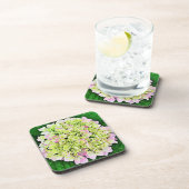 Hübsche Hydrangea Blume Art Untersetzer Set (Rechte Seite)