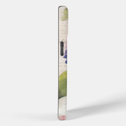 Hübsche Hydrangea & Butterfly Lila Personalisiert Case-Mate iPhone Hülle (Rückseite / Rechts)