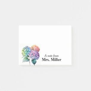 Hübsche Hydrangeas-Personalisierte Post-it-Hinweis Post-it Klebezettel