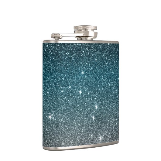 Hübsche Imitat-Glitzer-Steigung in Schwarzem, Flachmann (Rechts)