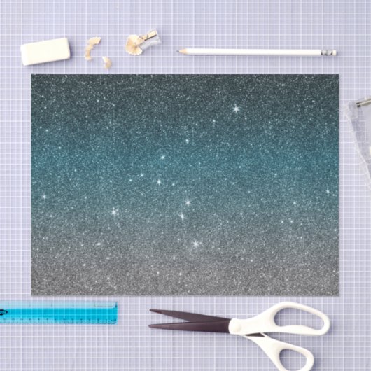 Hübsche Imitat-Glitzer-Steigung in Schwarzem, Seidenpapier (Handwerk)