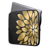 Hübsche Imitate Glitzer abstrakte Blume Laptopschutzhülle (Vorderseite Links)