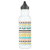 Hübsche Imitate Glitzer Gold, Coral, Aqua Aztec De Edelstahlflasche (Rechts)