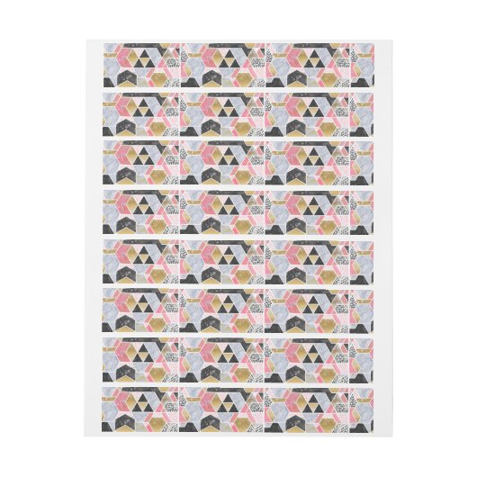 Hübsche Imitate Glitzer Gold geometrische Marmor-D (Bogen)