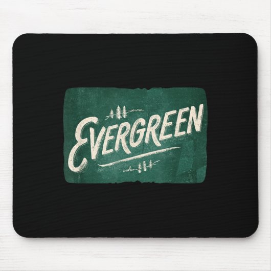 Hübsche Immergrün-Farben für Erwachsene und Kinder Mousepad (Vorne)