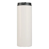 Hübsche Initialen Retro "Bloom in Peace"-Zeichen Thermosbecher (Rückseite)