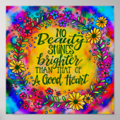 Hübsche Inspiration ein gutes Herzangebot Poster (Vorne)