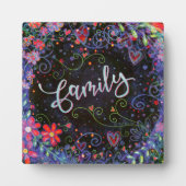 Hübsche Inspirationsquelle für Familien Fotoplatte (Vorderseite)