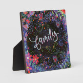 Hübsche Inspirationsquelle für Familien Fotoplatte (Vorderseite)