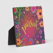 Hübsche Inspirationswirkung durch florale Inspirat Fotoplatte (Vorderseite)