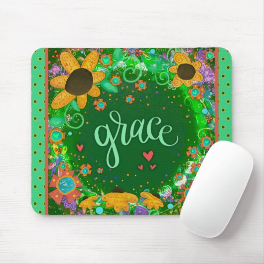 Hübsche Inspirierend Blumengrace-Inspirivity Mousepad (Mit Mouse)