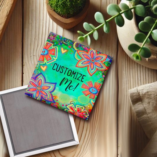 Hübsche Inspirivity, Trendy Fun, individuell anpas Magnet