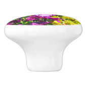 HÜBSCHE ISAIAH 41:10 BLUMENDESIGN KERAMIKKNAUF (Seitenansicht)