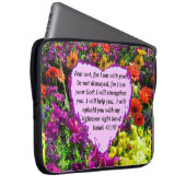 HÜBSCHE ISAIAH 41:10 BLUMENDESIGN LAPTOPSCHUTZHÜLLE (Vorne Rechts)