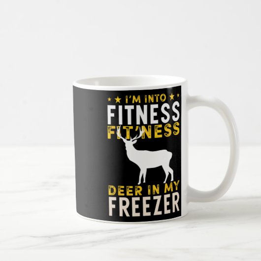 Hübsche Jagd Hirsch Ich bin in Fitness Hirsch Hunt Kaffeetasse (Rechts)
