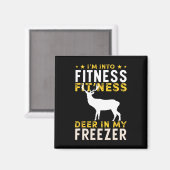 Hübsche Jagd Hirsch Ich bin in Fitness Hirsch Hunt Magnet (Vorderseite/Rückseite)