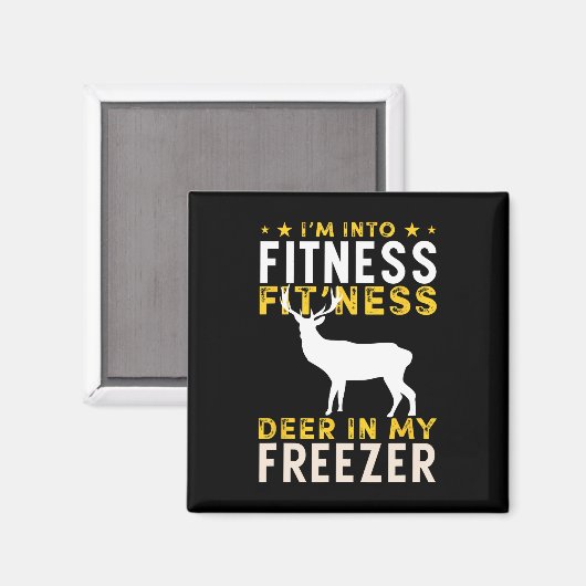 Hübsche Jagd Hirsch Ich bin in Fitness Hirsch Hunt Magnet (Vorderseite/Rückseite)