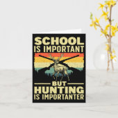 Hübsche Jagdkunst für Jungen Männer Hirschjäger Wi Karte (Gelbe Blume)