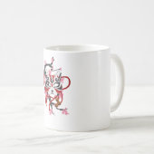 Hübsche japanische Maske Kaffeetasse (VorderseiteRechts)