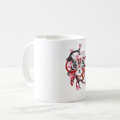 Hübsche japanische Maske Kaffeetasse (Vorderseite Links)