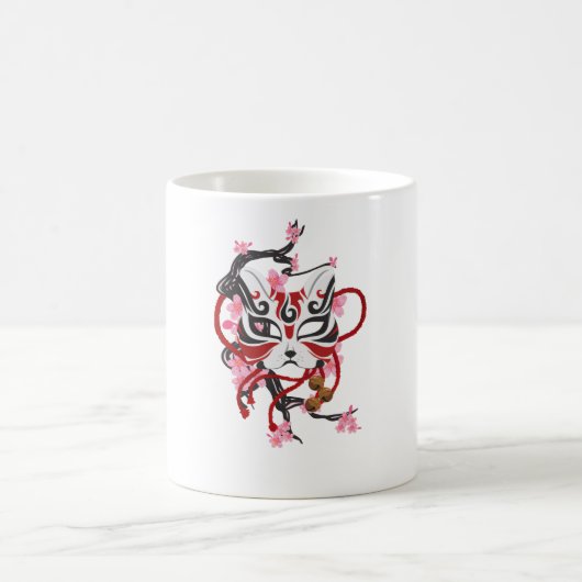 Hübsche japanische Maske Kaffeetasse (Mittel)