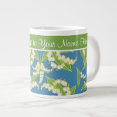 Hübsche Jumbo-Kaffee-Tasse Lilies of the Valley, b Jumbo-Tasse (Vorderseite Rechts)