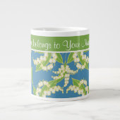Hübsche Jumbo-Kaffee-Tasse Lilies of the Valley, b Jumbo-Tasse (Vorderseite)
