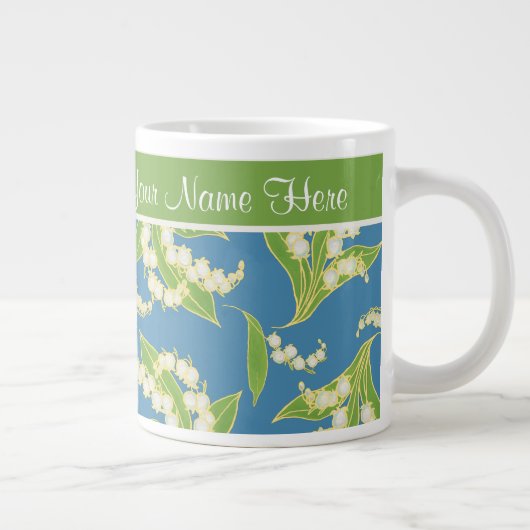 Hübsche Jumbo-Kaffee-Tasse Lilies of the Valley, b Jumbo-Tasse (Rechts)
