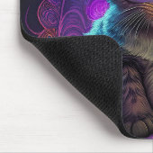 Hübsche junge Katze mit Wollknäuel Mousepad (Ecke)