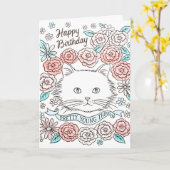 Hübsche junge Sache Letterpress-Karte Karte (Gelbe Blume)