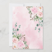 Hübsche Jungle Wilde Tiere Rosa Blumenjunge Dankeskarte (Rückseite)