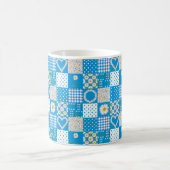 Hübsche Kaffee-Tasse: Daisychains, Imitate Patchwo Kaffeetasse (Mittel)