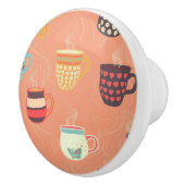 Hübsche Kaffeebeutel Keramikknauf (Rechts)