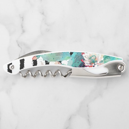 Hübsche Kakteen, schwarze Streifen Kellnermesser (Rückseite)