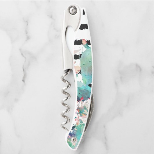 Hübsche Kakteen, schwarze Streifen Kellnermesser (Vorderseite)