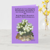 Hübsche Kaktus-Schrift Genesis 1:31, Deuteronomie Karte (Gelbe Blume)