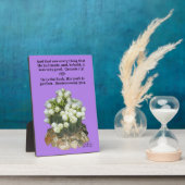 Hübsche Kaktus Scripture Plaque Genesis 1:31 und Fotoplatte (Seite)